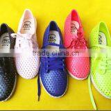 Lace up Comfortable Plastic Loafer Casual Shoes for Girls thumbnail-1