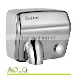 Wall mounted bio hand dryers,manual colourful hand dryers,stainless steel electrical hand dryers