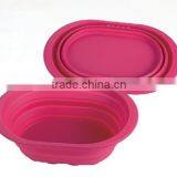 385x260x133mm Easy to Storage Kitchen Flexible Folding Silicone Bowl thumbnail-1