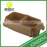 Square Bamboo Fiber Eco-Friendly Pet Two Way Bowl Slow Eating Dog Bowl Cat Bowl thumbnail-4