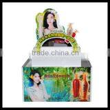 Advertising Corrugated Pallet Display for Black Hair Care Products Wholesale