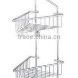 Bathroom Chromed Brass Basket -China Double Layer Brass Baske LX-8079 thumbnail-1