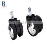 BL Bravo Swivel Black Durable 60mm Heavy-duty Glittering Moon Nylon Caster for Office Furniture thumbnail-5