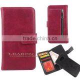 2015 New Design Factory Supplier 2 in 1 Detachable Wallet Leather Case for Samsung S6, Back Case Cover, Mobile Phone Case thumbnail-2