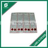 HIGH QUALITY ART PAPER WARNING LABELS WITH FULL COLOR PRINTING CHEAP STICKERS ROLL FOR CHEMICALS thumbnail-2