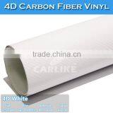CARLIKE Air Channels Flexible White 4D Carbon Fiber Sticker Car Design thumbnail-1
