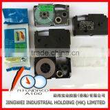 Tape Cartridge for Label Printer Compatible Casio XR-12RD1 Black on Red 12mm Label Ribbon thumbnail-4