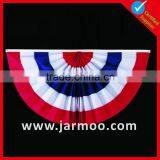 Event Red and White Pleated Flags