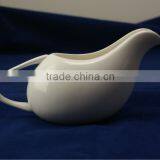 White Body Crockery Porcelain New Bone China Gravy Boat Kitchen Table Ware China Manufacture thumbnail-1