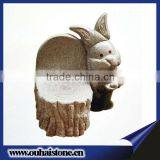 Novel Natural Stone Cute Park Bench Sigle Carved Chair thumbnail-1