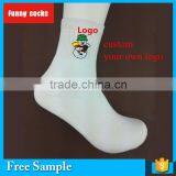 2016 Hot Sale Custom Embroidery Logo Anklet Socks thumbnail-5