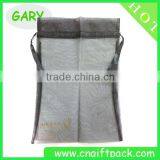 Black Big Custom Organza Bags Screen Printing 29*41cm thumbnail-2