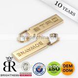 High Quality Fashion Metal Zipper Puller Zinc Alloy Gold Puller