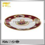 Ceramic Dessert Plate, Unique Dessert Plates, Red Dessert Plates thumbnail-1