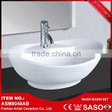 Best Selling Products Cheap Small Color Ceramic Wash Basin Oval Shape