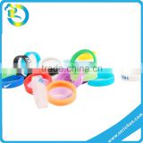 Popularly superior quality logo printed customized thin silicon finger band