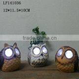 Polyresin Owl Toy Small Solar Led Lights Home Decor thumbnail-6
