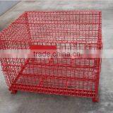 RH-C-U03 Steel Stacking Wire Container With Top Cap, Mesh Container thumbnail-5