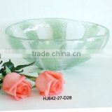 Large Glass Bowl in Green