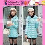 2015 Hot Sale Thicken Warm Sexy Coat Long Zipper Style OEM Price Fashion Beautiful Ladies Overcoat thumbnail-1