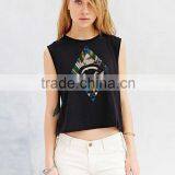 Custom Printing Top Sleeveless Printing Crop Top for Women thumbnail-1