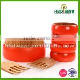 High Quality Bamboo Salad Bowl Set With Server Wholesale thumbnail-4