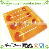 2016 new design lollipops shaped silicone chocolate making mold with PP stick