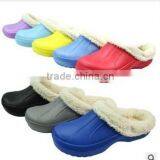 2015 New Men and Women Casual Indoor Warm Plush Winter Eva Clogs Insert Fur Lining thumbnail-1