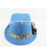 fashion ladies paper braided summer straw hat cap