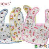 Waterproof Cotton Baby Bibs Plain White Softtextile