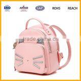 Latest Trend Cat Design Waterproof PU Leather Girls Backpack Leisure Bag thumbnail-5