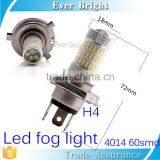 4014 60smd Car Led h4 Fog Light 900LM Auto Spare Parts Car Led Headlight h4