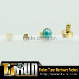 Wholesale fancy high quality rivet with crystal stone
