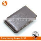 Concise Design Unisex Gender Black and Brown PU Leather Credit Name Card Holder With Cheap Price thumbnail-1