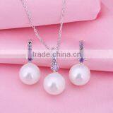 Crystal Bridal Jewelry Set Wedding Pearl Necklace Bridal Jewelry Set thumbnail-2