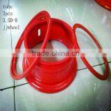 3.50-8 Jiujiu Forklift Steel Wheel Rim Without Disc thumbnail-1