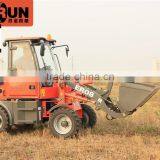 Everun ER08 Hydraulic Small Wheel Loader With Snow Blade and Overseas Service thumbnail-1