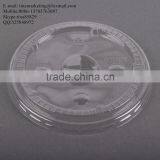 Clear Flat PS Material Lid for 16/20/24 Oz. Plastic Lemonade Cup thumbnail-2