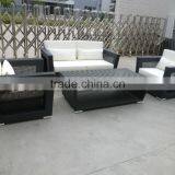 Outdoor Garden Plastic Wicker Sofa Durable Synthetic Rattan Furniture thumbnail-2
