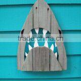 Rustic Wooden Shark Wall Art thumbnail-2
