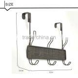 New Metal Wall Rack, 3 Hooks, Bronze thumbnail-6