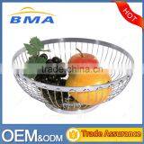 Hot Sale Different Size Round Shape Steel Wire Fruit Basket thumbnail-1