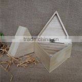 Triangle Natural Cheap Wooden Christmas Gift Box thumbnail-3