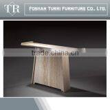 Elegant Design Travertine Base Console Table With Glass thumbnail-5