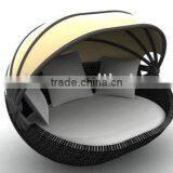 PE Rattan Outdoor Furniture & Patio Wicker Garden Lounge Bed thumbnail-1