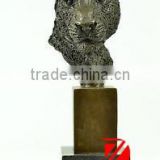 Tiger bust statue bronze head sculptures
