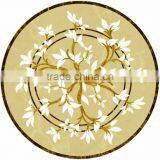 Classic Elegant European Style Beige and White Floral Marble Medallion Waterjet Flooring BF12-03314c