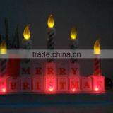 Christmas Candle Holder Christmas Decoration LED Lighted Candle Color Changing thumbnail-3