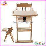 2015 New Fashion Baby High Chair,solid Wood High Chair,hot Sale Baby High Chair W08F014-22 thumbnail-1