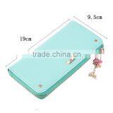 Brand Women Wallet Carteira Feminina PU Leather Card Purse Female Carteras Mujer Monederos Long Zip Wallet Money Bag Billeteras thumbnail-1